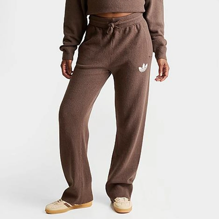 adidas Women's Originals Essentials Knitted Pants in Earth Strata Size: XS