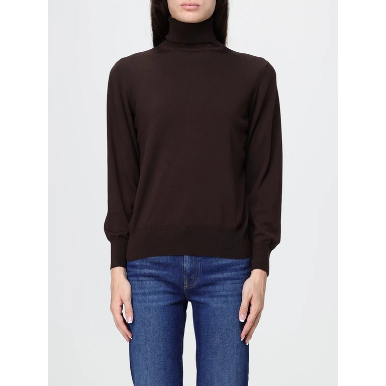 Wool Blend Turtleneck Jumper with Ribbed Trims (853286ZM696N2501)