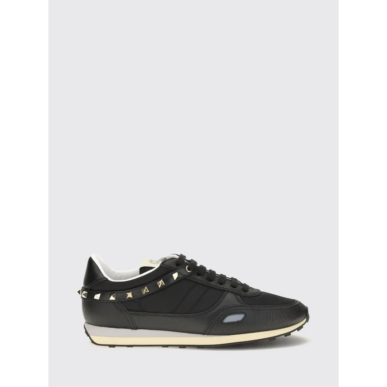 Stud Up Leather and Nylon Sneakers with Rockstud Embellishments (S0O23ZDLG51)