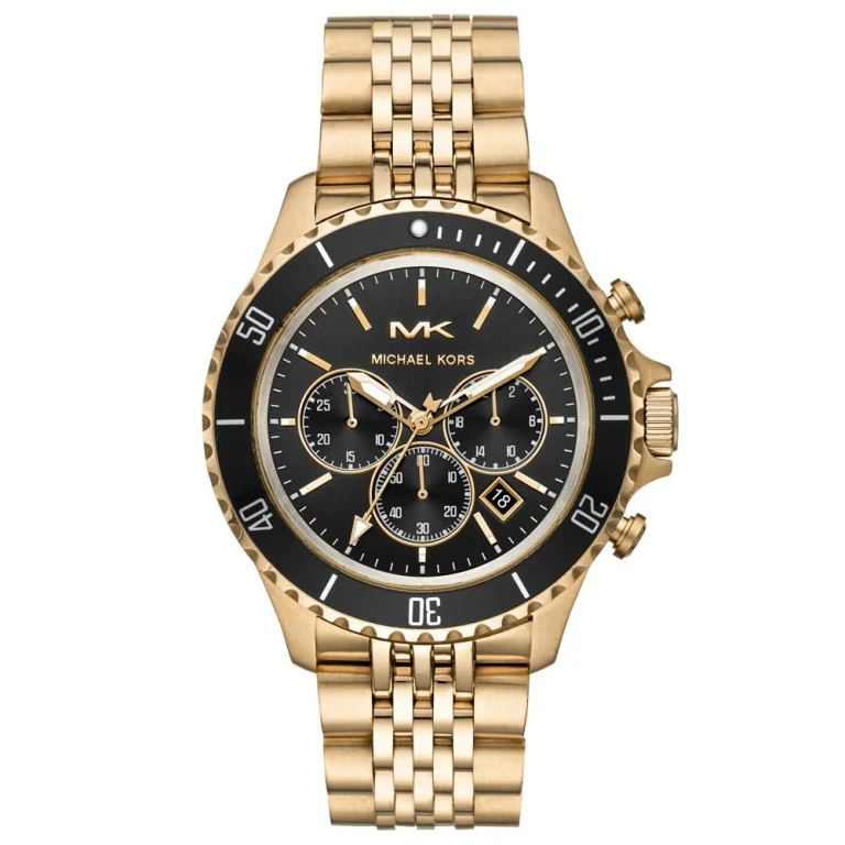 MK8726 Black Dial Gold Tone Men's Watch