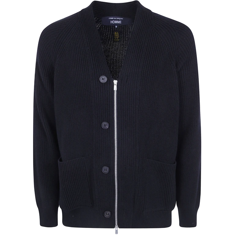 COMME DES GARCONS HOMME Cardigan Double Lace "Double Lace Wool Cardiga