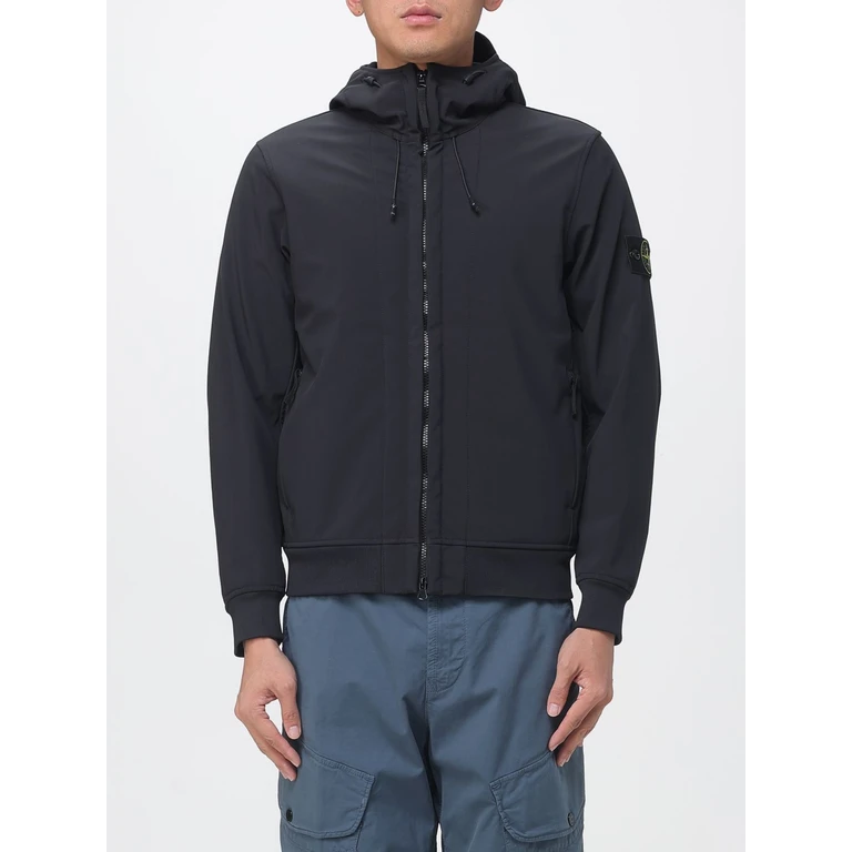Shell Hooded Windbreaker in Soft Shell-R Fabric (Q100004S0B22V0029)