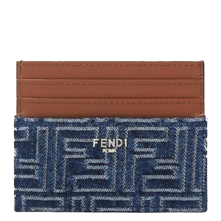 FF Jacquard Denim Card Holder