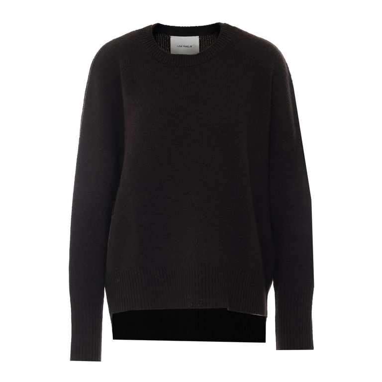 Lisa Yang Pull Col Rond - Noir (201726DK)