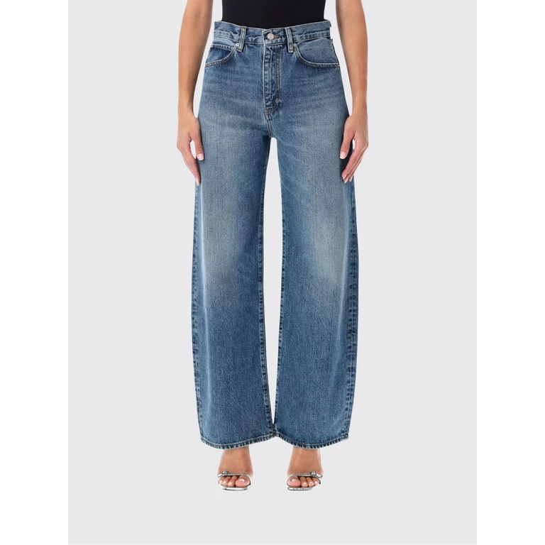 The Loose High-Waisted Baggy Jeans in Cotton and Lyocell Denim (2058874SNDW)