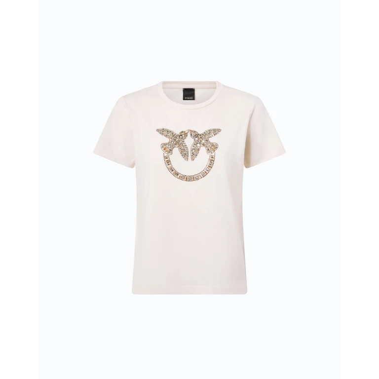 T-shirt à logo bijou Love Birds - XS