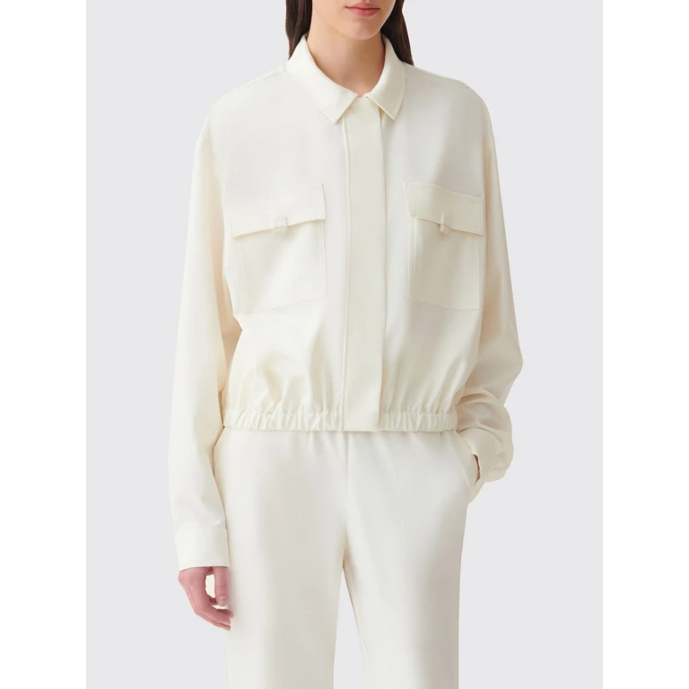 Viscose Blend Bomber Jacket with Classic Collar (GCD216F266M5210145)
