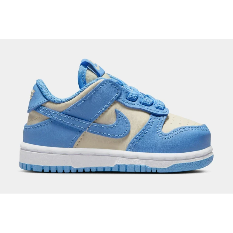 Dunk Low Toddlers' (TD) Sneakers - White/Football Grey Leather Low-Top