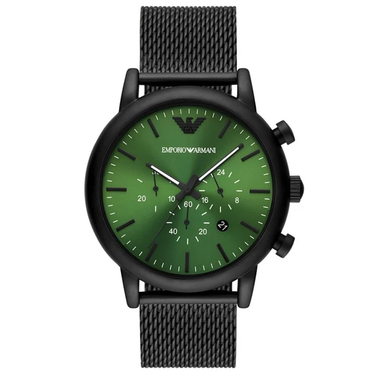 AR11470 Black and Luigi Green Chronograph Quartz Men’s Watch