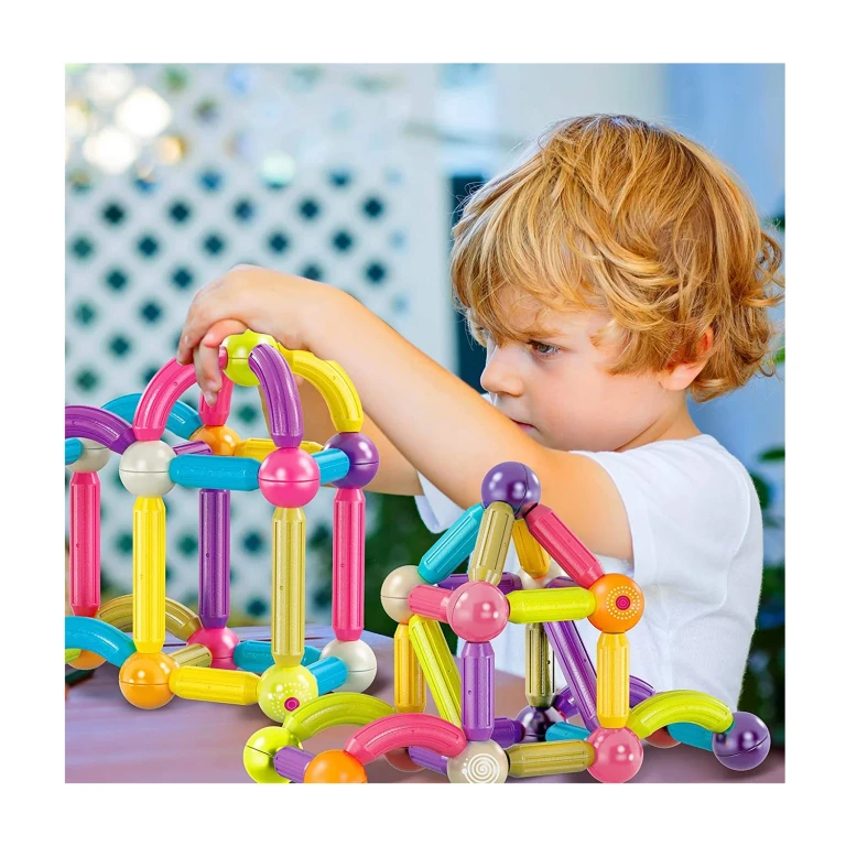 ST2 Magnetic Building Set 68-Piece STEM Toy for Creative Kids