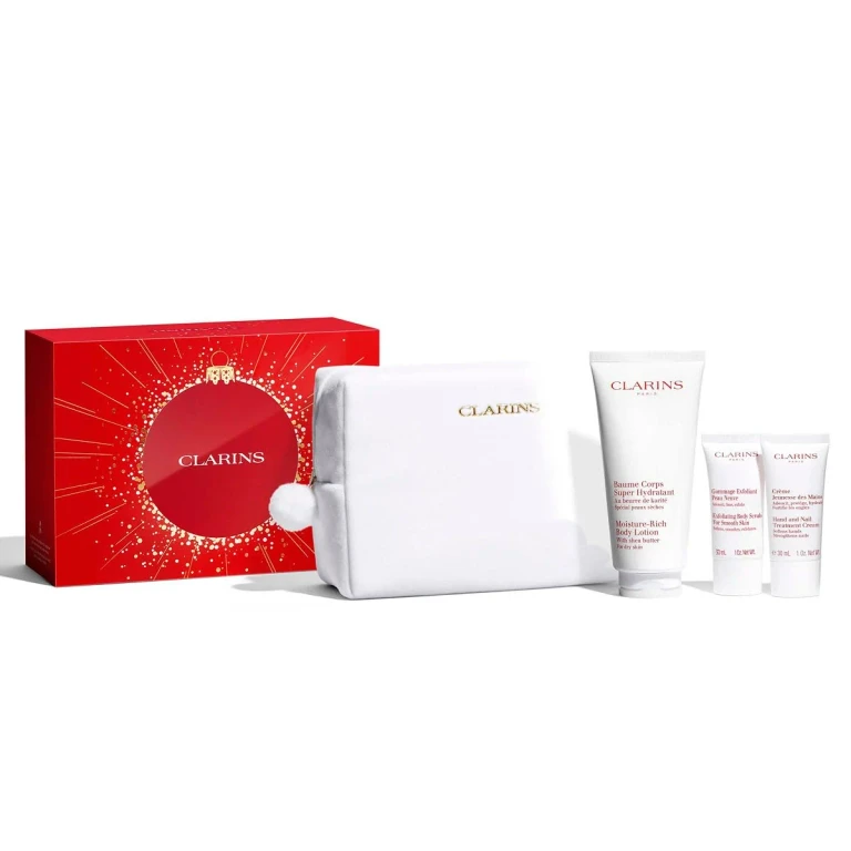 Body Care Set: Rich Body Lotion 200ml + Hand and Nail Treatment Cream 30ml + Body Scrub 30ml