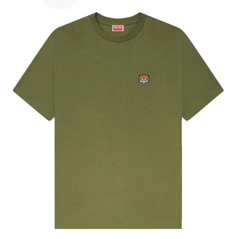 Happy Tiger Embroidered Cotton T-Shirt