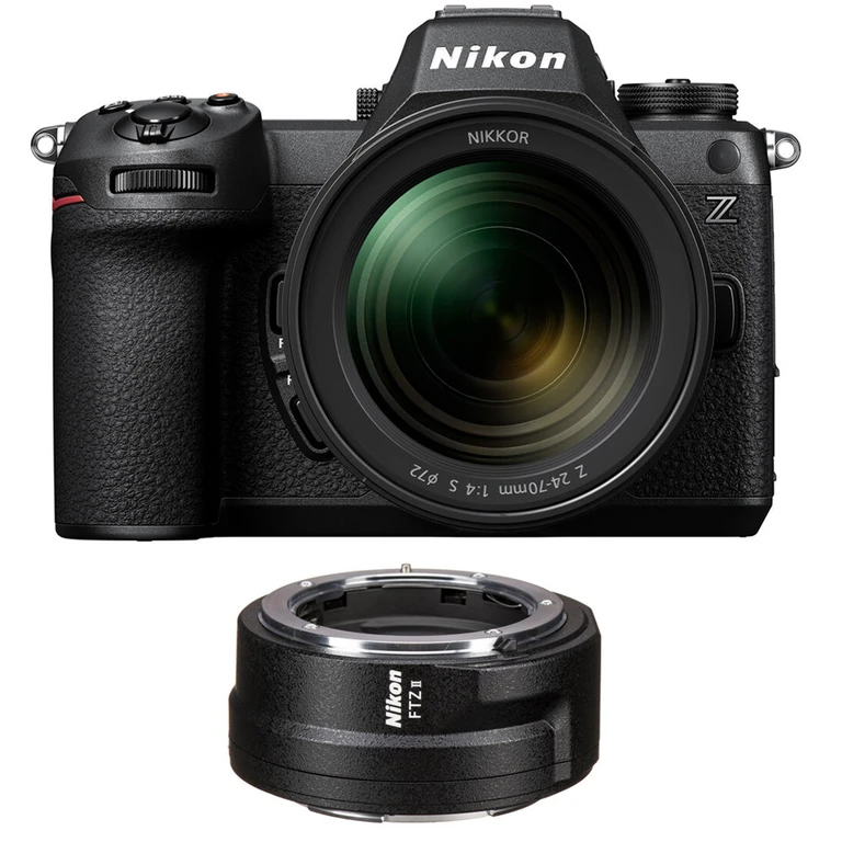 Z6 III Mirrorless Camera with Z 24-70mm f/4 S Lens with FTZ II Mount Adapter