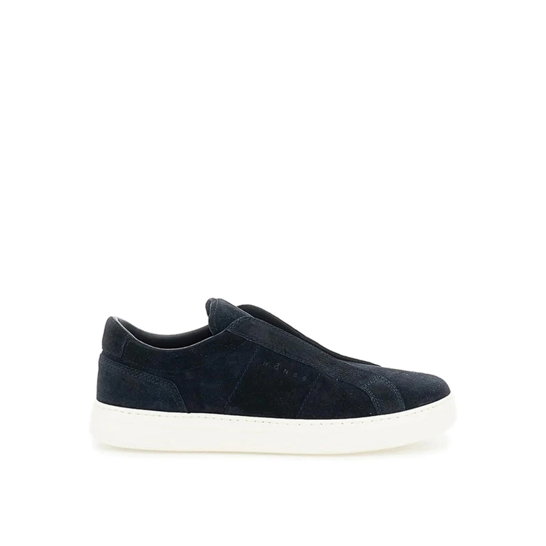 Tênis Slip-On de Couro Azul