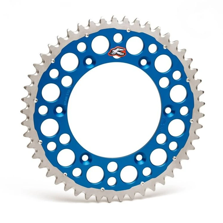 Twin Ring Rear Sprocket - KTM SX/EXC 125-620 1990-2024, TE/TC/FE/FC 2000-24, MC/EC/EX 2021-24 - 48T Blue