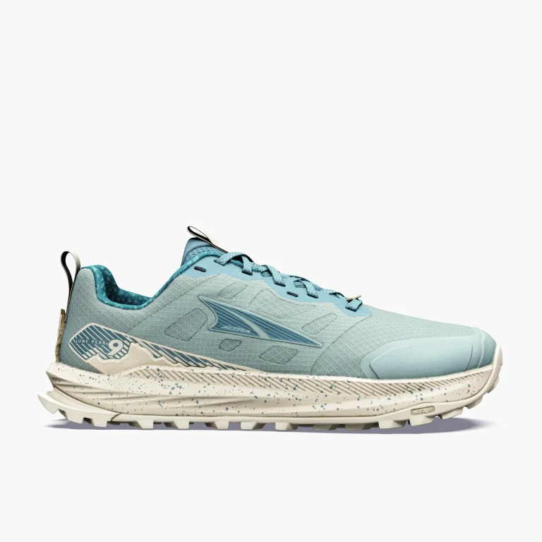 Altra Lone Peak 9 Women's Trail Running Shoes - Green Milieu/Sea Pine/Bright White