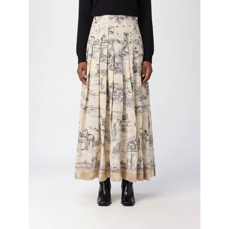 Skirt Woman color Yellow Cream (8079SCREAM)
