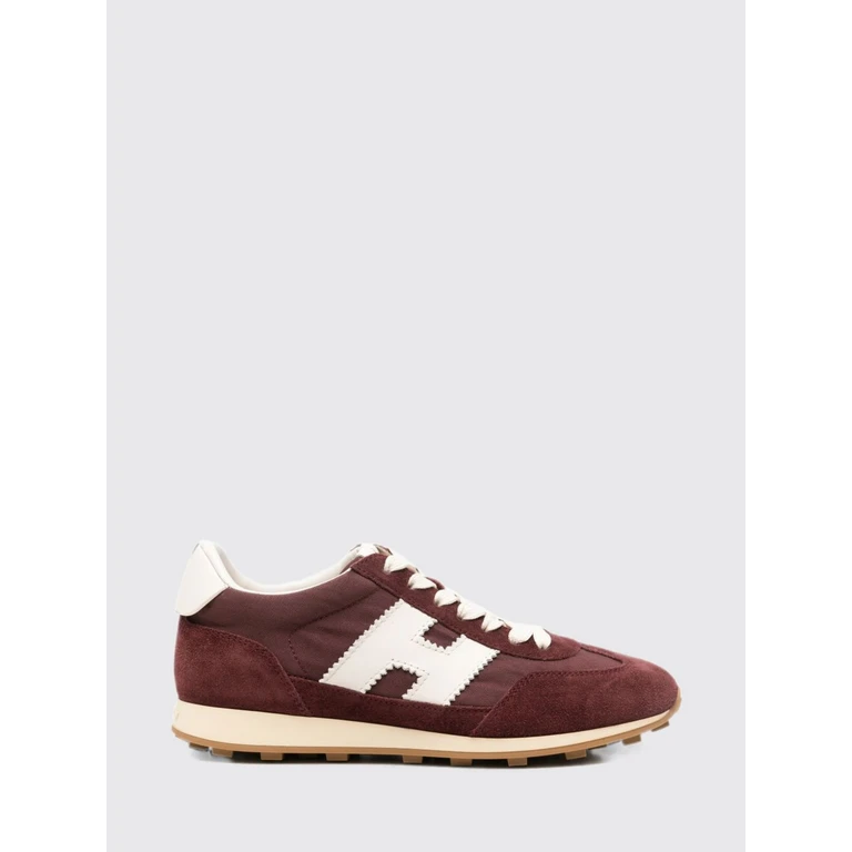 HOGAN H727 Suede and Nylon Sneakers with Monogram and Notched Sole (HXW7270GH10V4R0CPH)
