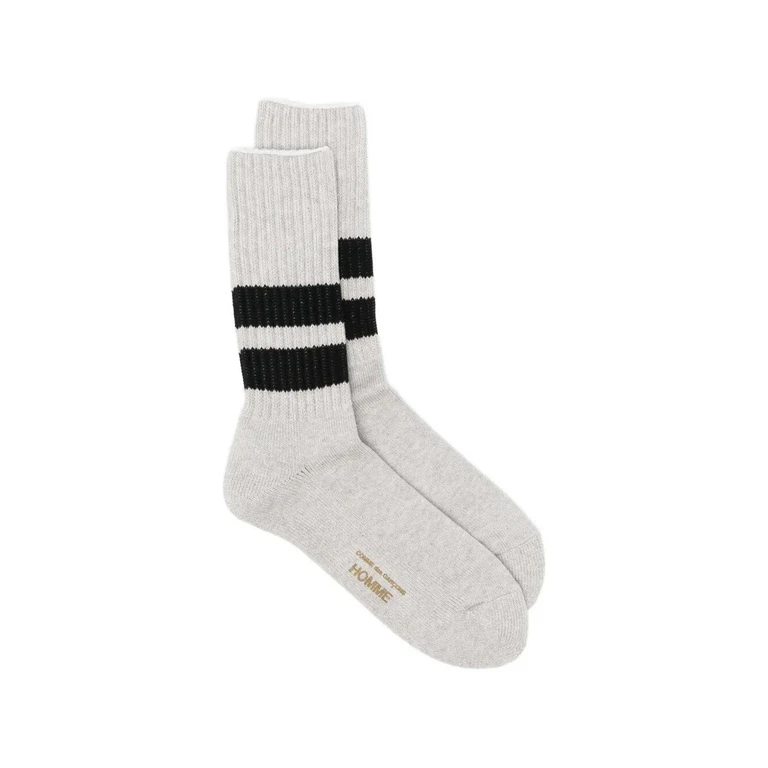 COMME DES GARCONS HOMME Socks White X Navy