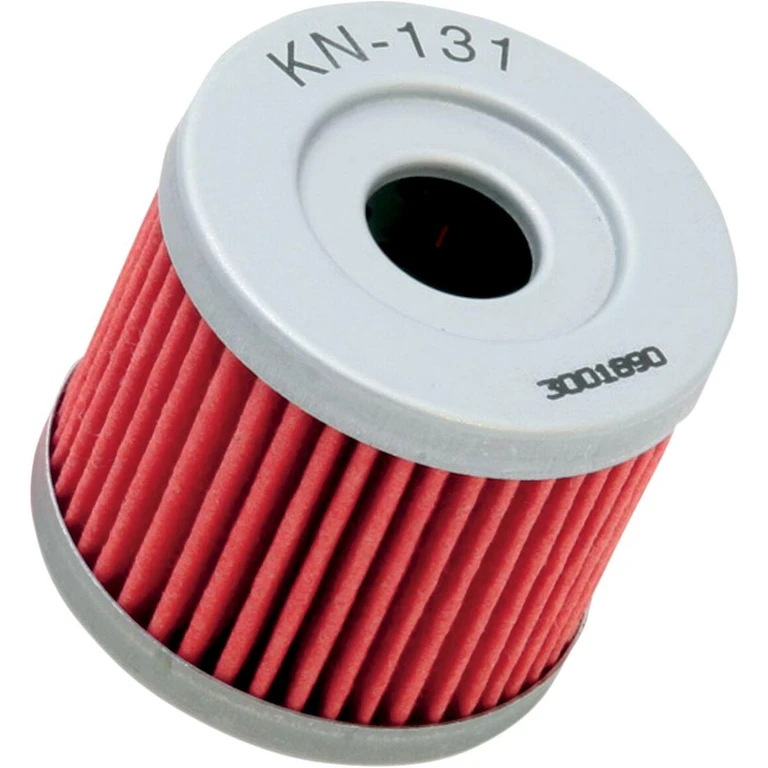 KN-131 - K&N Performance Oil Filter For Suzuki AN 125 1996-1999 - Red/Silver
