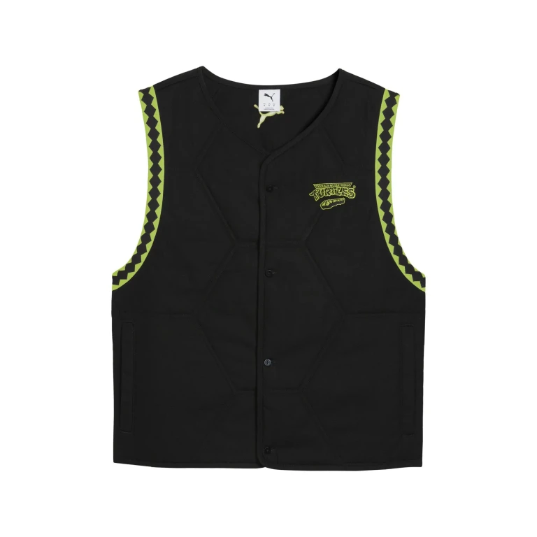 Men's Hoops x TMNT Vest - Black/Volt Yellow