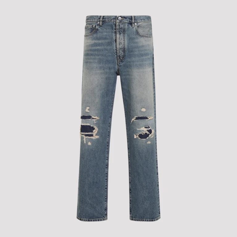 Distressed Denim Trousers