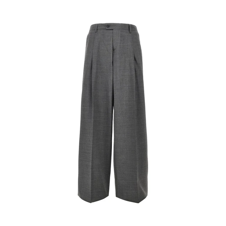 Wool-blend pants with dart Man 46