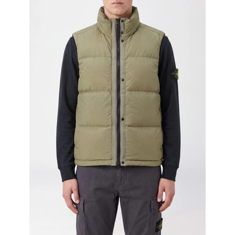 Padded Water-Repellent Cordura Nylon Vest with Funnel Neck (G100004S0483V005G)