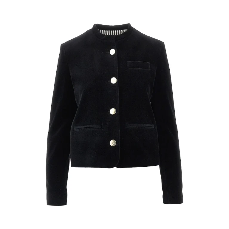 'Very' single-breasted velvet jacket Woman 40