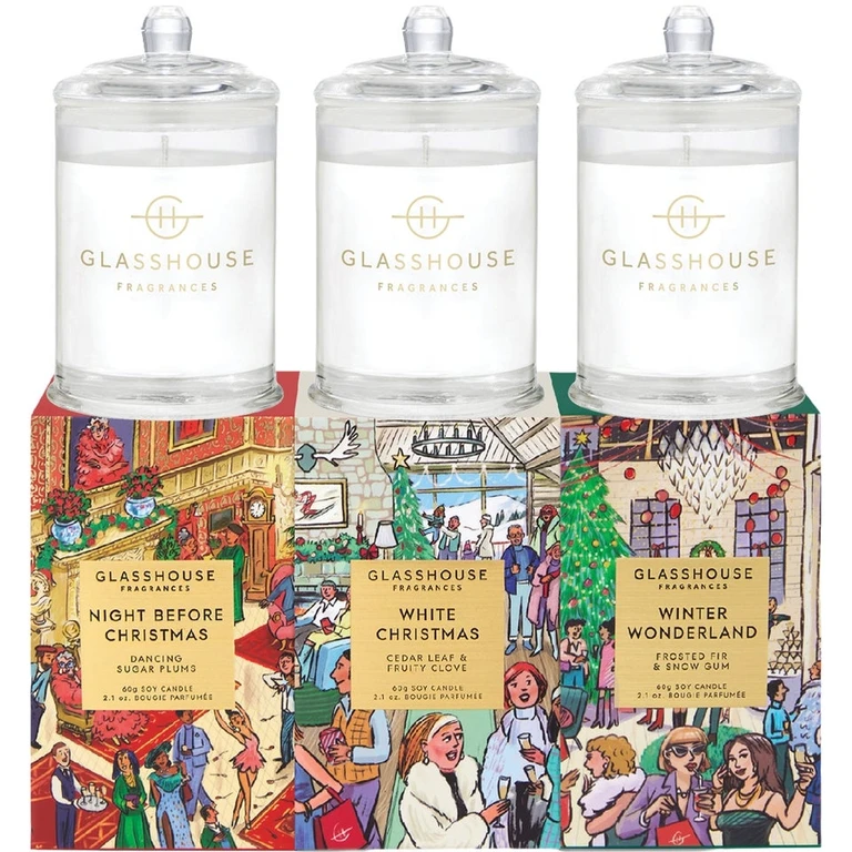 Christmas Candles Trio 3 x 2.1 oz