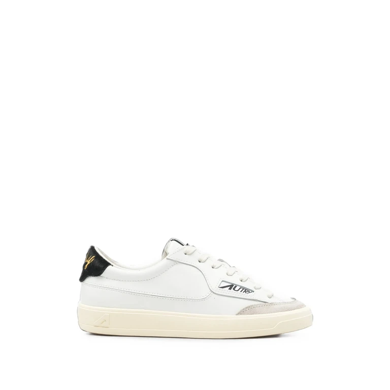 AUTRY Windscape Low-Top Sneakers in Leather and Pony Hair with Animal Print (SCLWJU02)