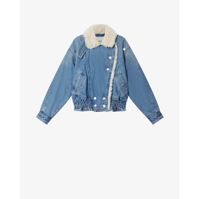 Veste Valineo En Denim - Femme - Bleu - Taille 34 - Isabel Marant