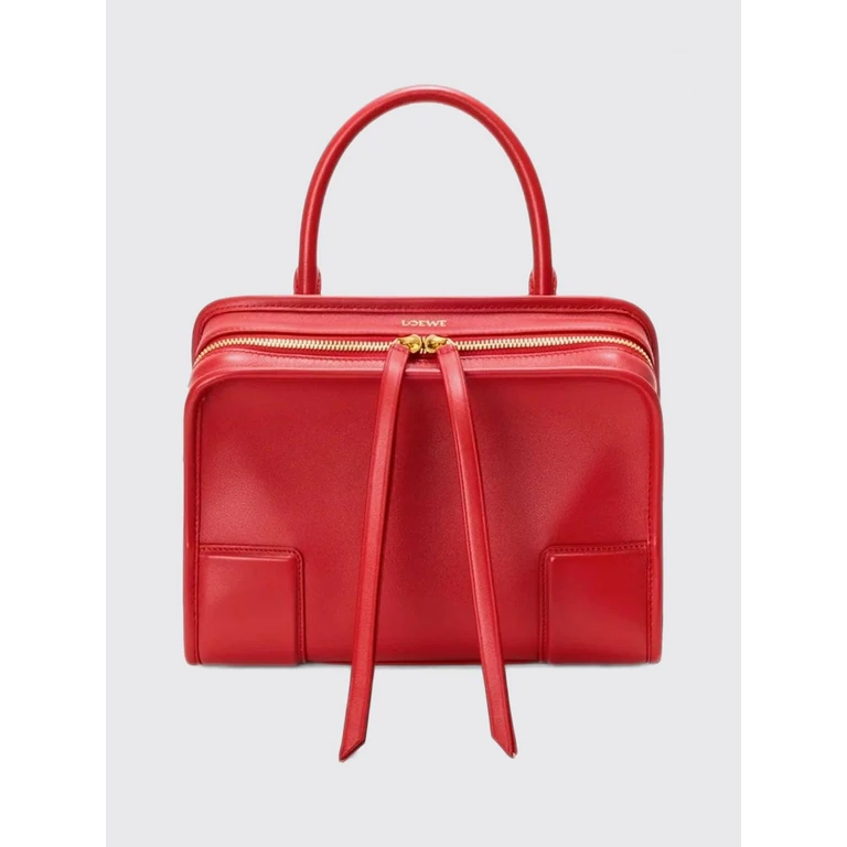 Sac à main Loewe Small Amazona en cuir de veau avec logo embossé