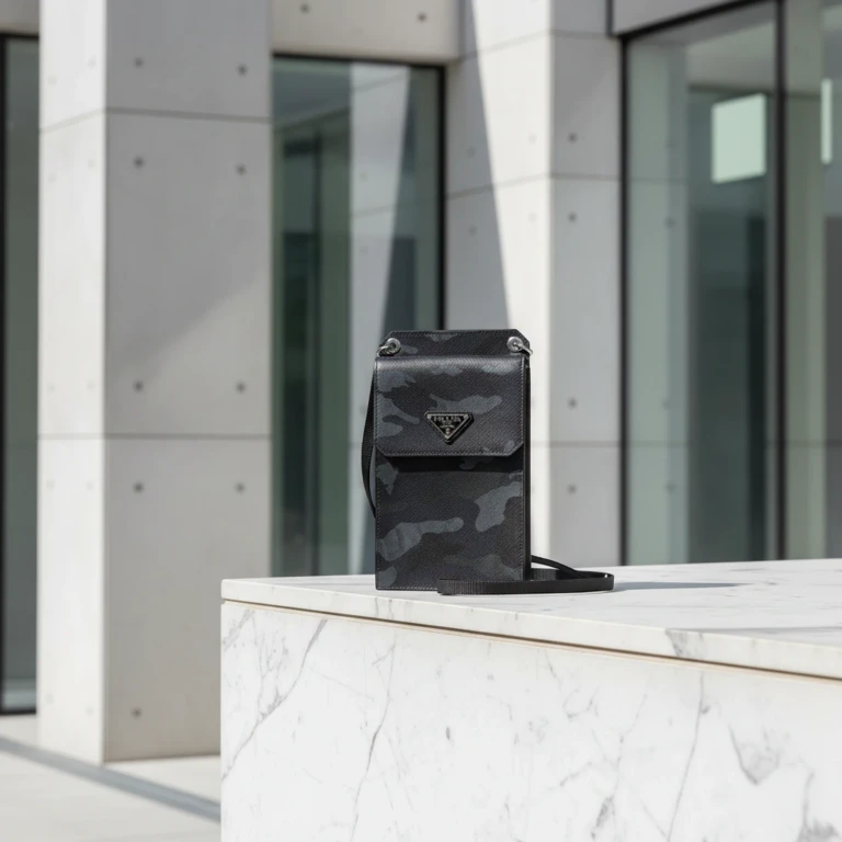 Saffiano · Camouflage Shoulder Pouch
