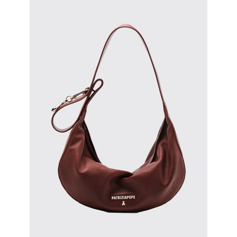 Calfskin Leather Shoulder Bag with Metal Logo Detail (8B0274L164B861)