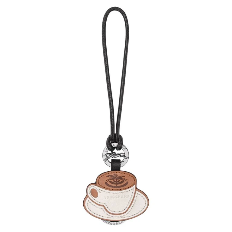 Coffee Leather Key Ring