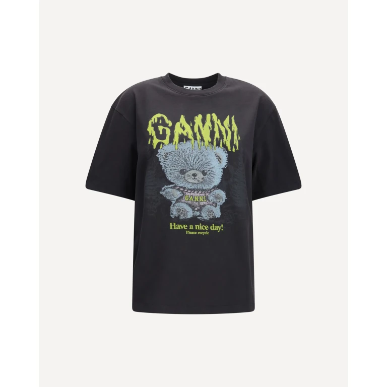 Forest Teddy graphic T-shirt Female L
