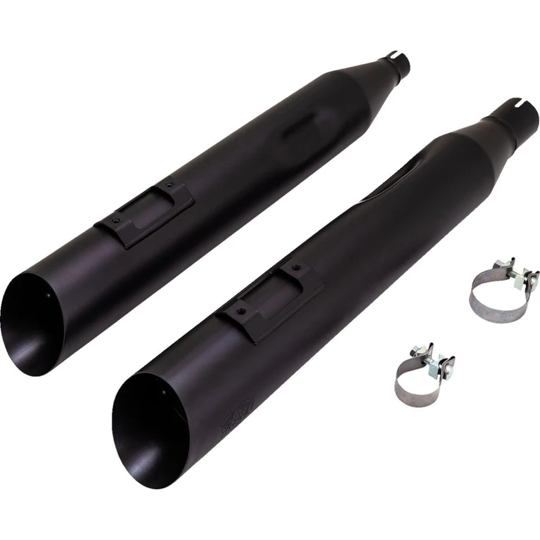 46764 - Vance & Hines Slash 450 Silencers For Harley Davidson FLDE 1750 2018 - Black