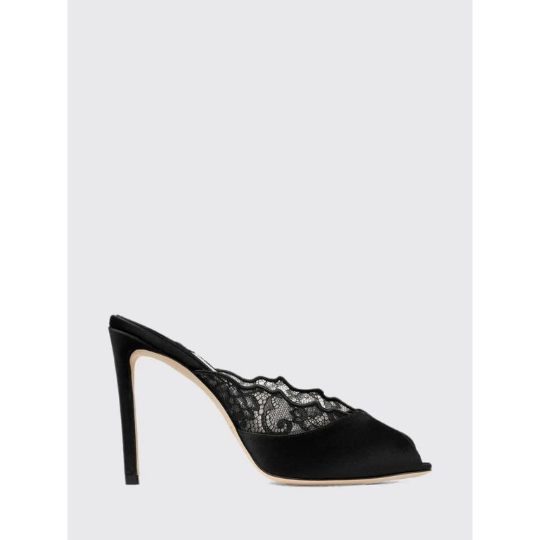 JIMMY CHOO Heeled Sandal Woman color Black (BRIGITTEMULE100WANBLACK/BLACK)