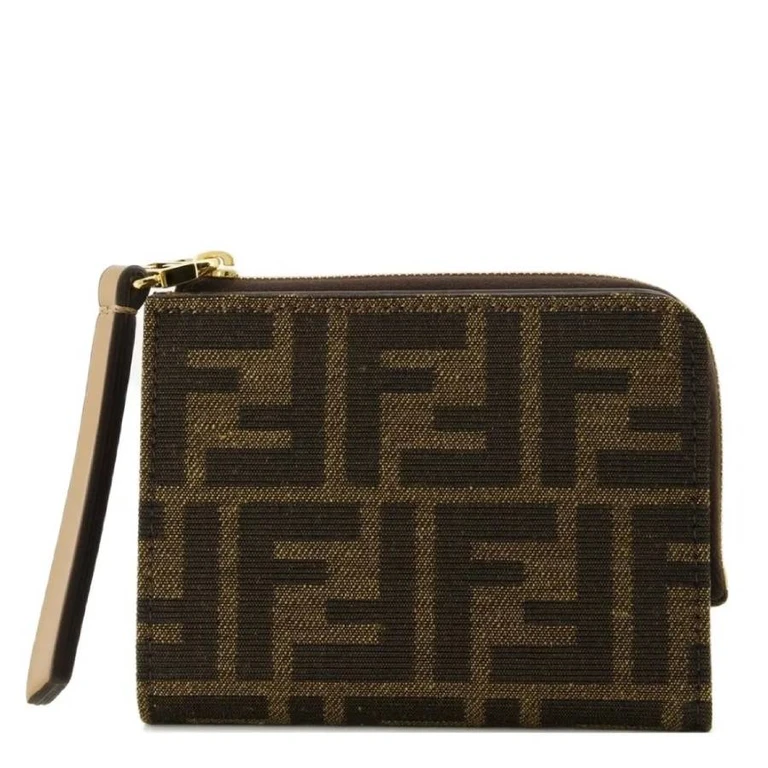 Slim Baguette FF Jacquard Compact Wallet