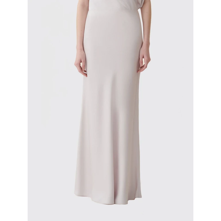 High-Waisted Satin Midi Pencil Skirt (GND216F361D9828203)