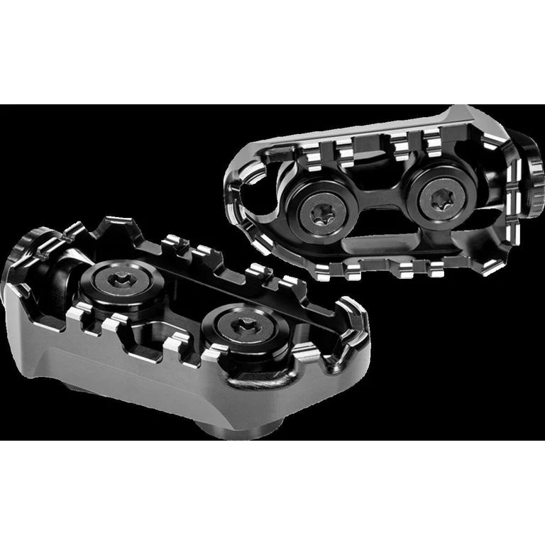 RGK-109-UF35-SET-B - Gilles Tech-X Enduro Foot Pegs For Aprilia Tuareg 660 ABS 2022-2024 - Black