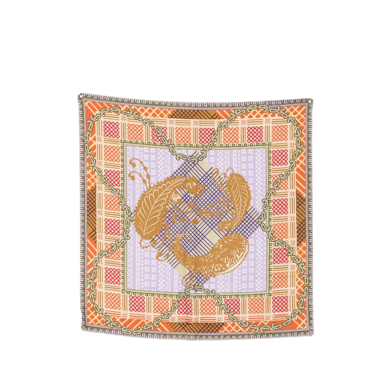 Floral-print Silk Scarf