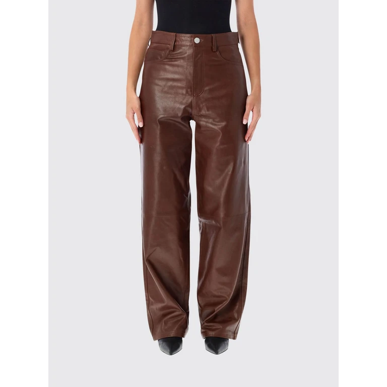 ROHE High-Waisted Wide-Leg Sheep Leather Trousers (42030070206)