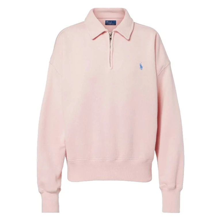 Quarter-Zip Cotton-Blend Sweatshirt