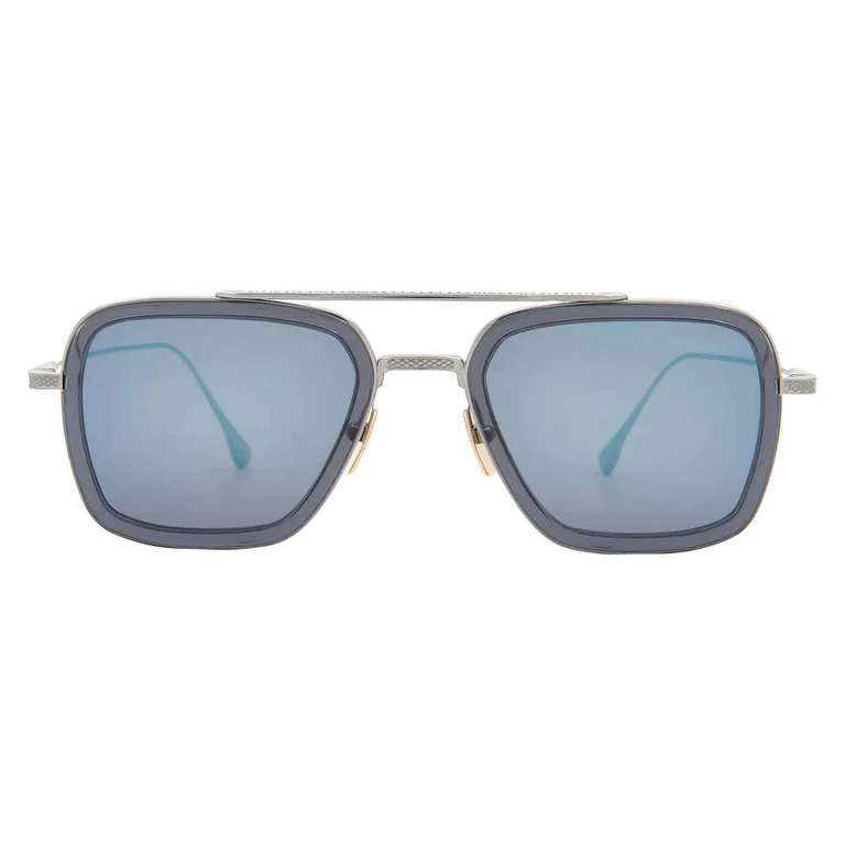 FLIGHT.006 Grey Blue Mirror Navigator Mens Sunglasses 7806-A 52
