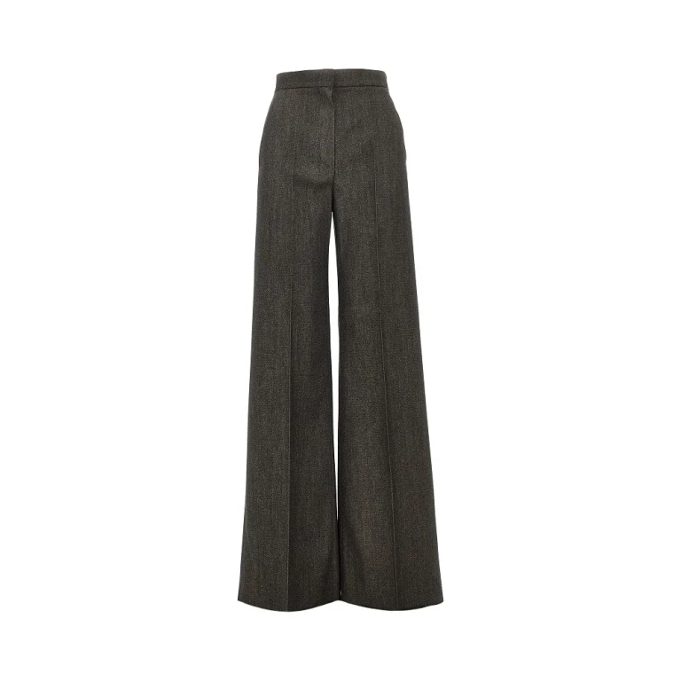 Denim effect wool tailored pants Woman 40