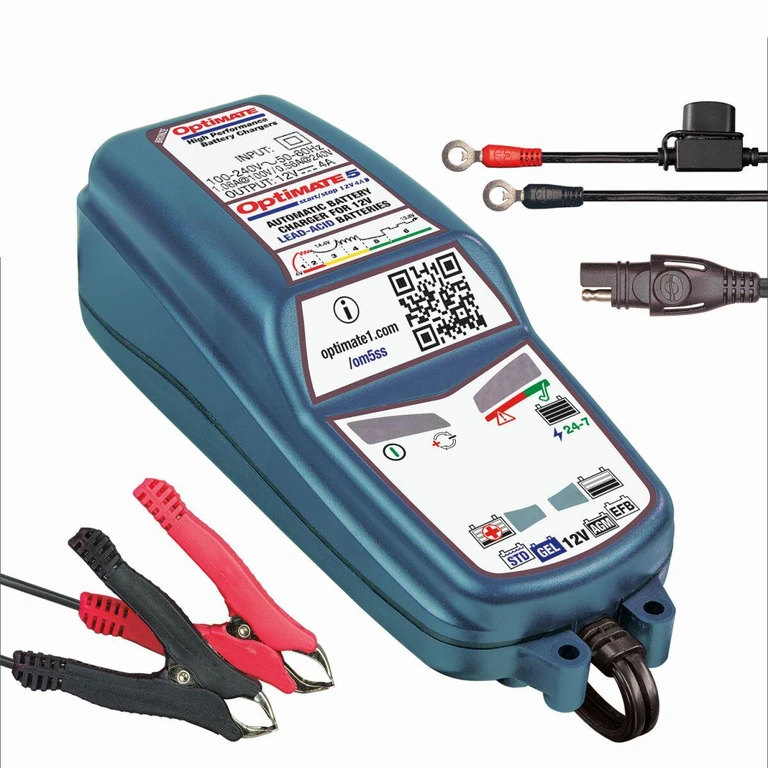TM220-4A - TecMate Optimate 5 Start/Stop Battery Charger