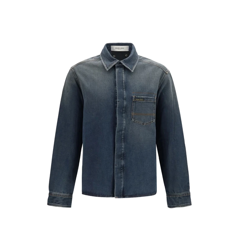 Patch-pocket Denim Shirt