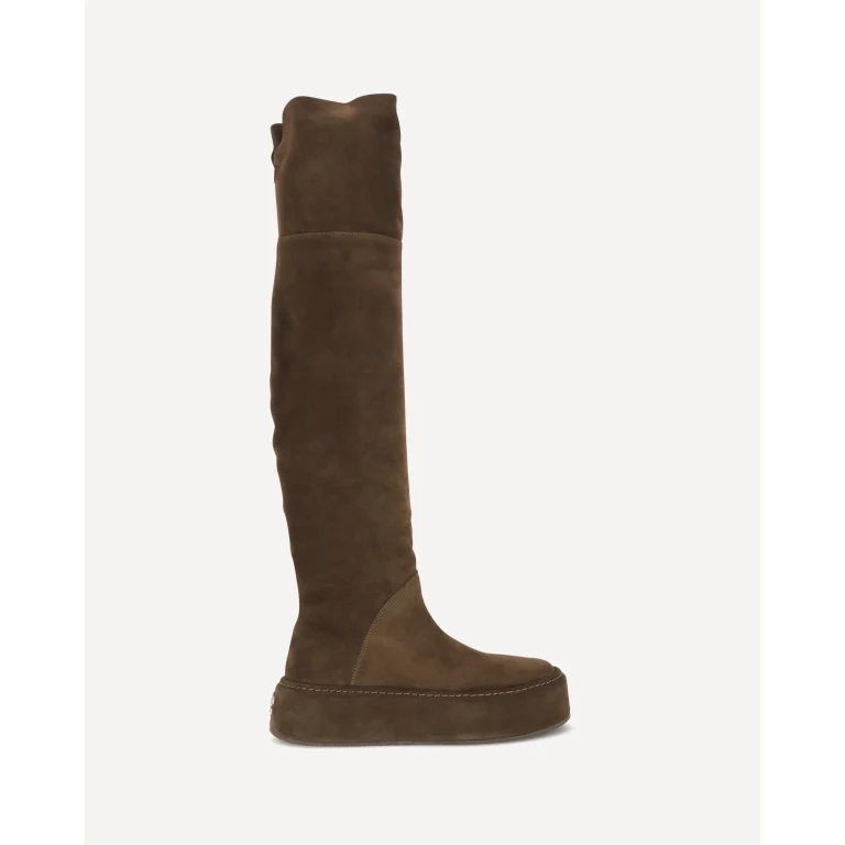 Suede Cuissardes Boots with Over-the-Knee Shaft (2T092C0501RENNA2403)